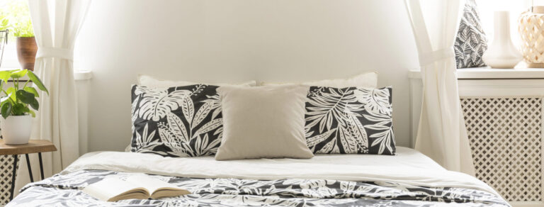 Drapery, White Fabric, black and white fabric, pillows