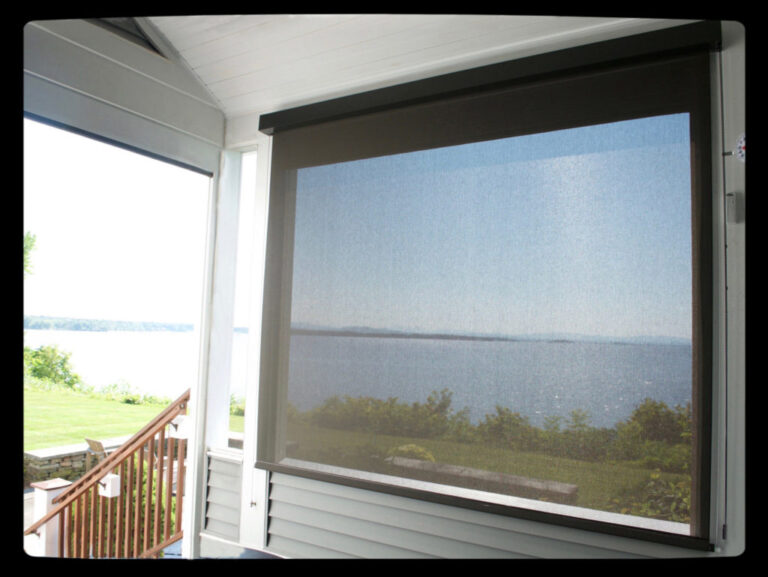 Insolroll Exterior Shade, 3% openness, Charcoal/Bronze, Fascia, Outside Mount