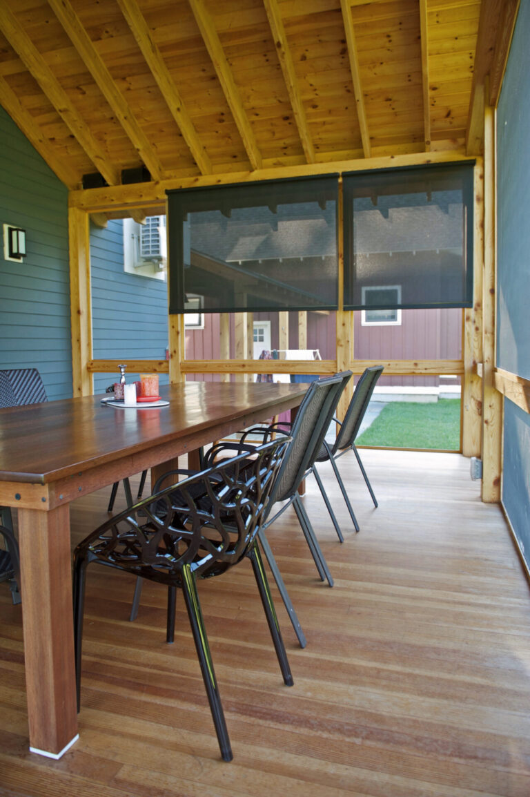 EcoSmart Roller Shade, 5% Openness, Outside Mount, Charcoal/Charcoal