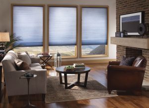 Insulating cellular shades are available in a variety of colors to match any decor.