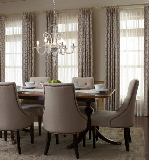 Fashionable meets functional with these crisp drapery panels. Complete the look of your dining room with elegant drapery panels in classic colors or bold patterns.: