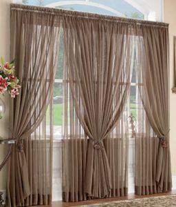 Sheers can be done in any color, any style, anywhere.   Photo courtesy of countrycurtains.com
