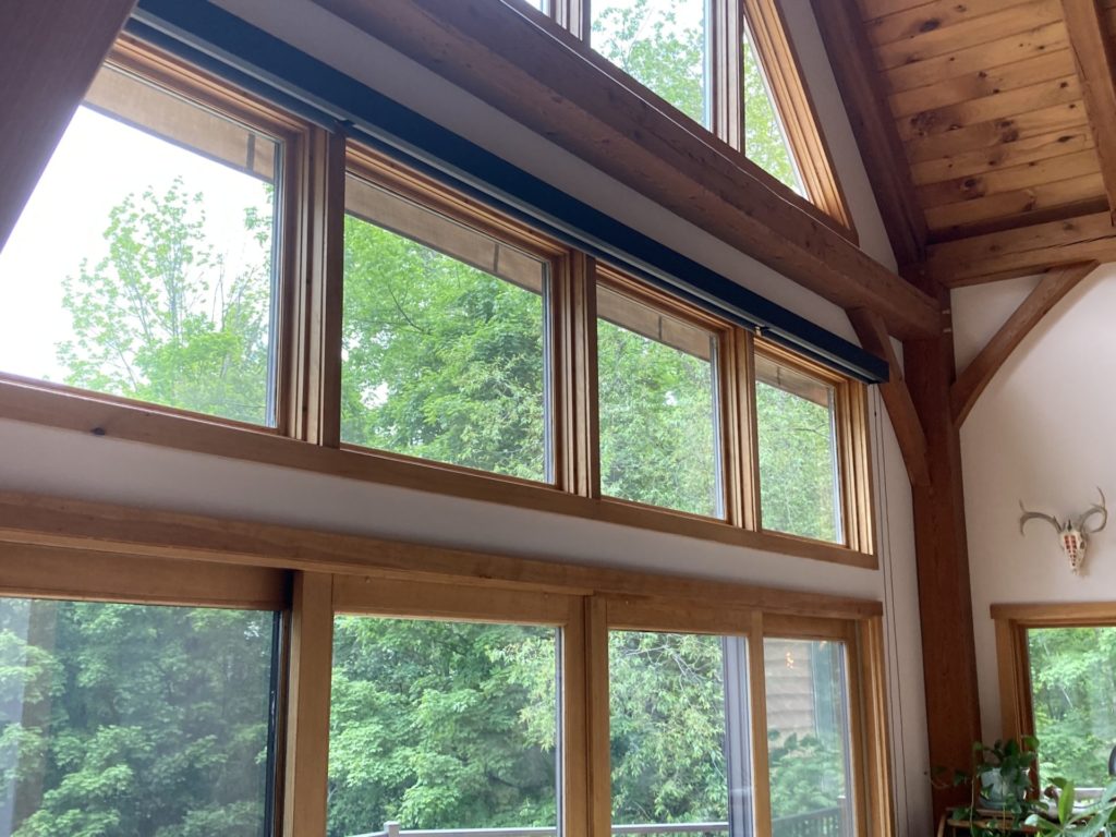 Roller Shades Up with Fascia
