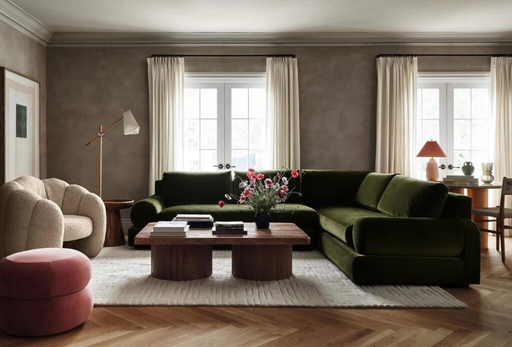 2024 Interior Design Trends Forecast Gordon S Window D Cor Home Of   Large Green Sofa Wam Textiles Coffee Table Round Legs Nordroom 1500x1015 1 1024x693 