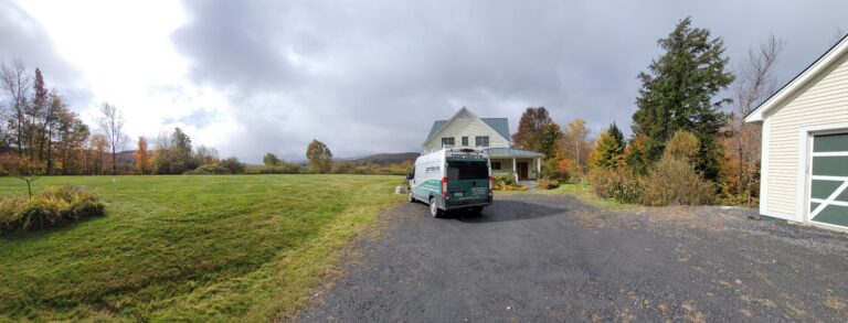 Gordon's Window Decor Company Van at home