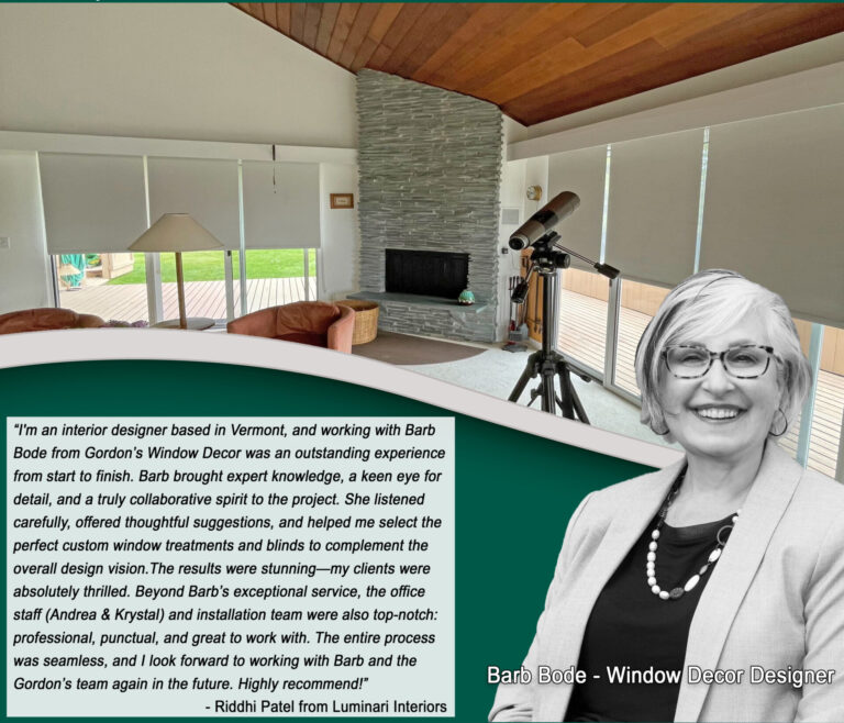 Review of Barb Bode Designer at Gordon's Window Decor